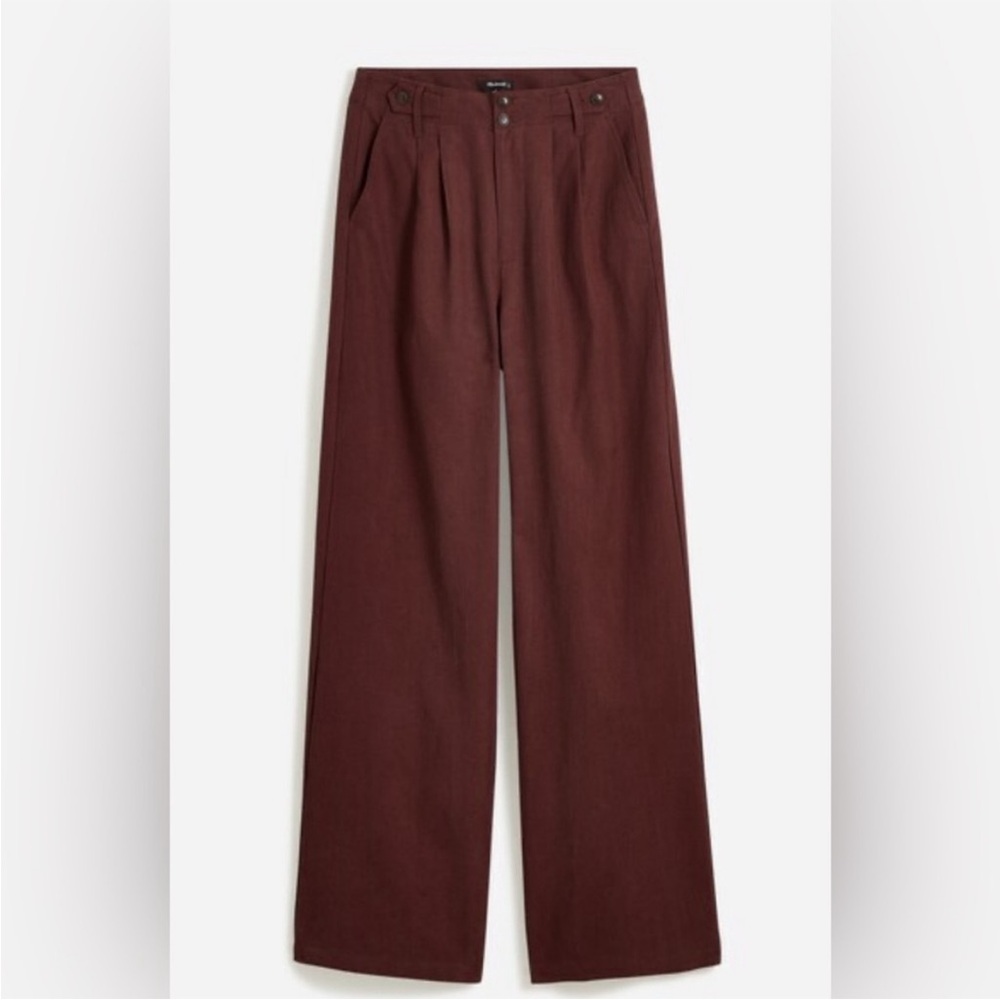 Madewell Harlow Wide-Leg Pants in chocolate raisin